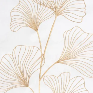 Pościel 160 x 200 Haftowana Haft2/St/ Biały + Złot - Pościel - miniaturka - grafika 4