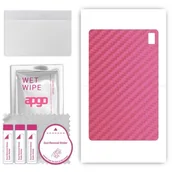 Akcesoria do tabletów i e-booków - folia naklejka skórka strukturalna na TYŁ do Umidigi A11 Tab - Carbon Różowy - apgo SKINS - miniaturka - grafika 1