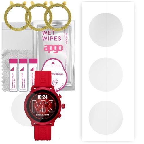 3x folia ochronna hydrożelowa do Michael Kors MK GO - apgo Smartwatch Hydrogel Protection Ochrona na ekran smartwatcha