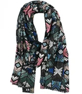 Apaszki i szaliki damskie - Ciepły stylowy szal szalik abstrakcyjny wzór miękki gładki 180x75 cm - miniaturka - grafika 1