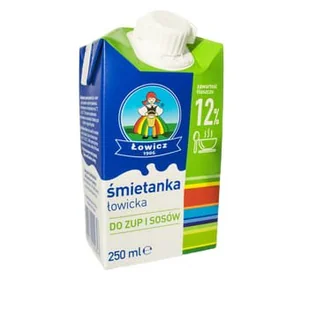Śmietanka UHT 12% 250ml Łowicz - Szybkie dania obiadowe - miniaturka - grafika 1