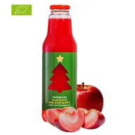 Soki i napoje niegazowane - Sok 100% tłoczony EKO Jabłko 750ml (odmiany czerwono miąższowe dla alergików) - miniaturka - grafika 1