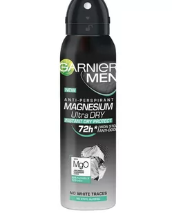 Garnier MEN - ANTI-PERSPIRANT MAGNESIUM ULTRA DRY - Antyperspirant w spray`u dla mężczyzn GARWUME - Dezodoranty i antyperspiranty męskie - miniaturka - grafika 1