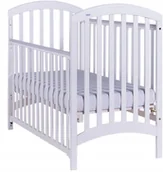 Łóżeczka i kojce - DREWEX eczko ADEL biaa opuszczany bok 120x60 cm - miniaturka - grafika 1