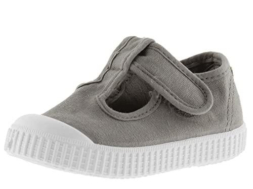 victoria Sandał Sandał 1915 DREC barwione płótno i pasek 136625-KIDS dla unisex-dzieci, Szary, 29 EU