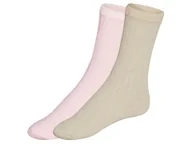 Skarpetki damskie - esmara® Skarpetki damskie, 2 pary (Beżowy/różowy, 39-42) - miniaturka - grafika 1
