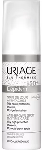 Krem do twarzy i ciała Uriage Depiderm Soin de Jour Anti-Taches SPF 50+ Pielęgnacja na dzień przeciw plamom pigmentacyjnym 30 ml (3661434004384) - Kremy do twarzy - miniaturka - grafika 1
