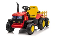 Pojazdy elektryczne dla dzieci - Mamido Dziecięcy Traktor Na Akumulator Z Przyczepą 12V 7Ah Czerwony - miniaturka - grafika 1