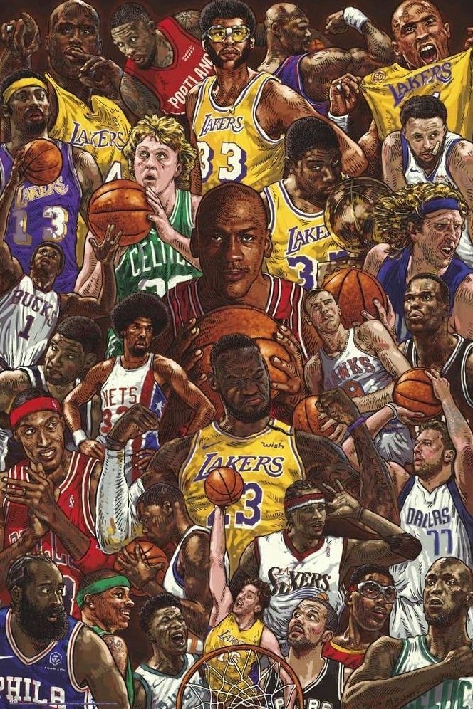 PUZZLE Legendy NBA Koszykówka Jordan A3 252 el z Nadrukiem + IMIĘ Pudełko