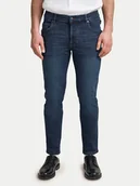 Spodnie męskie - Bugatti Jeansy 3278D 96635 Granatowy Slim Fit - miniaturka - grafika 1