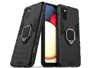 Etui Alogy Stand Ring Armor do Samsung Galaxy A02s/ A03s 164mm czarne - Akcesoria do tabletów i e-booków - miniaturka - grafika 7