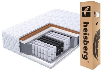Materac 180x200 kieszeniowy 7 stref pocket House Max kokos H3/H4 Heisberg