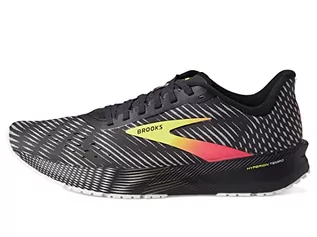 Sneakersy męskie - Brooks Męskie sneakersy Hyperion Tempo, czarny/różowy/żółty, 9,5 UK, Black Pink Yellow, 44.5 EU - grafika 1