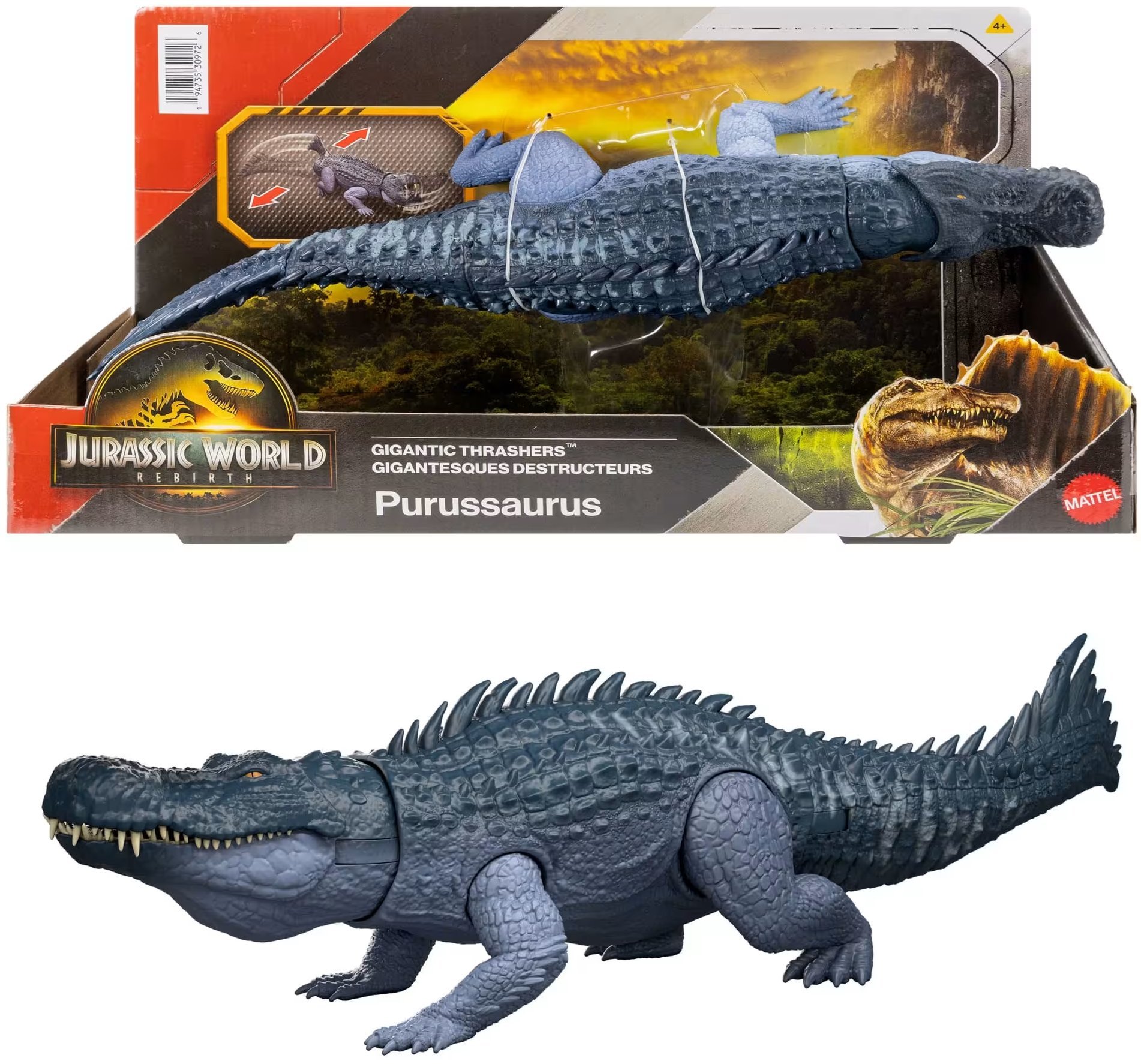 Figurka Mattel Jurassic World Rebirth Gigantyczny atak Purussaurus JGB94