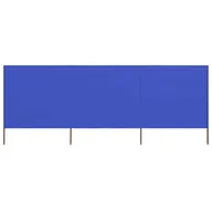 Parawany - vidaXL Parawan 3-skrzydłowy z tkaniny, 400x120 cm, błękit lazur vidaXL - miniaturka - grafika 1