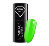 Lakiery hybrydowe - Semilac Lakier hybrydowy UV Hybrid 447 Loco Lime 7ml - miniaturka - grafika 1