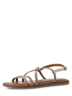 Sandały damskie - Tamaris Sandały ze skóry Kobiety skóra różowe złoto jednolity, 40 - miniaturka - grafika 1