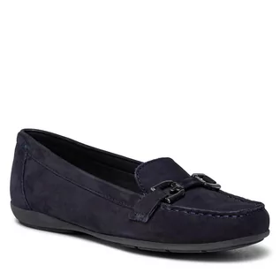 Mokasyny damskie - Geox Mokasyny D Annytah Moc A D84BMA 00032 C4007 Dk Blue - grafika 1