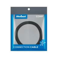 Kable USB - Kabel Usb - Lightning Rebel 100 cm czarny - miniaturka - grafika 1