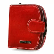 Portfele - Czerwony damski portfel skóra naturalna premium Beltimore czerwony - miniaturka - grafika 1