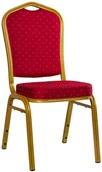 Krzesła - Czerwone bankietowe krzesło sztaplowane K7-S50 - miniaturka - grafika 1