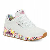Buty sportowe damskie - Buty damskie Skechers Uno Loving Love white/multi 36 Eu - miniaturka - grafika 1