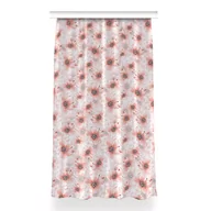 Zasłony - Gotowa zasłona wzór 150x260 cm Pomarańczowe kwiaty, Fabricsy - miniaturka - grafika 1