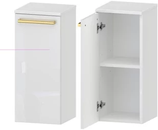 Słupek Łazienkowy matowy ATHOS 1D D L - Uchwyt Złoty - Szafki łazienkowe - miniaturka - grafika 1