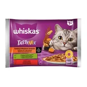 Mokra karma dla kotów - Whiskas Kolekcja Wiejskich Smaków - mokra karma dla dorosłego kota, w sosie (kawałki z: jagnięciną, kurczakiem i marchewką, wołowiną i drobiem) 4 x 85 g - miniaturka - grafika 1