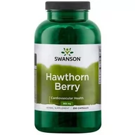 Układ pokarmowy - SWANSON Hawthorn Berries Głóg 565mg - 250 kapsułek - miniaturka - grafika 1