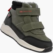 Buty dla dziewczynek - Trzewiki Dziecięce Ekoskóra Ocieplane Na Rzepy Zimowe Zielone Wojtyłko 1Z26092 Zielony 26 - miniaturka - grafika 1