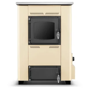 Kuchnia węglowa kocioł piec CO z płaszczem wodnym 25-27kW (kolor: beżowy, średnica wylotu spalin: 150 mm) - spełnia anty-smogowy EkoProjekt 99682660 - Kuchnie węglowe - miniaturka - grafika 1