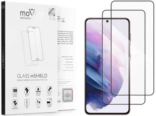 2 szt. | moVear 2.5D MAX - Szkło hartowane do Samsung Galaxy S21+ (Plus) (6.7") na Cały Ekran | Do Etui, fullGlue, 9H - Szkła hartowane na telefon - miniaturka - grafika 1