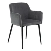 Krzesła - Krzesło Karen szare - miniaturka - grafika 1