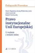 Podręczniki dla szkół wyższych - Prawo instytucjonalne Unii Europejskiej + testy - praca zbiorowa - miniaturka - grafika 1