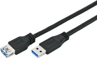 Kable USB - Kabel USB OEM USB-A - USB-A 1.8 m Czarny 93998 - miniaturka - grafika 1