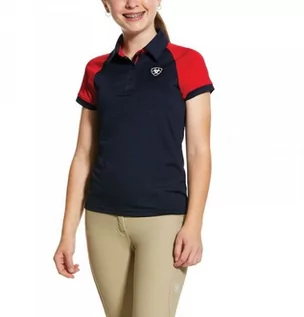 Koszulki jeździeckie - Ariat Koszulka młodzieżowa TEAM 3.0 SS POLO SS21 - navy - grafika 1