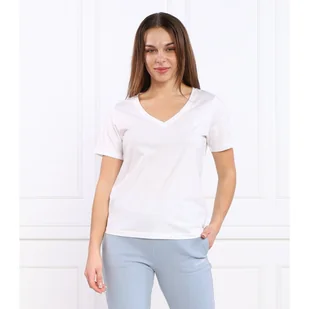 Calvin Klein T-shirt Regular Fit - Koszulki i topy damskie - miniaturka - grafika 1