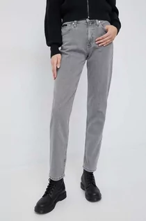Spodnie damskie - Calvin Klein jeansy damskie high waist - grafika 1