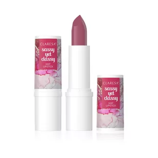Claresa CLARESA SASSY YET CLASSY Matowa pomadka do ust w sztyfcie 16 DEVINE 4,8g - Szminki - miniaturka - grafika 1