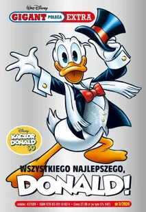 Gigant Poleca Extra. Wszystkiego najlepszego Donald. Tom 3/2024 - Komiksy dla młodzieży - miniaturka - grafika 1