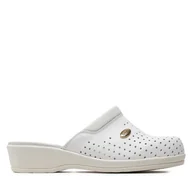 Klapki i japonki damskie - Klapki Scholl W Clog Back Guard F20002 1065 Biały - miniaturka - grafika 1