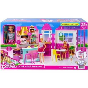 Mattel Lalka Barbie Restauracja Zestaw HBB91 - Lalki dla dziewczynek - miniaturka - grafika 1