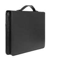 Teczki i aktówki - Elegancka czarna aktówka skórzana produkt polski A4 - miniaturka - grafika 1
