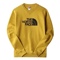 Bluzy sportowe męskie - Bluza The North Face Drew Peak Crew 0A4SVR76S1 - żółta - miniaturka - grafika 1