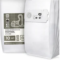 Worki do odkurzaczy - 10x Worek do Odkurzacza Festool Ctc Mini Syntetyczny Tekstylny Worki G9-W - miniaturka - grafika 1