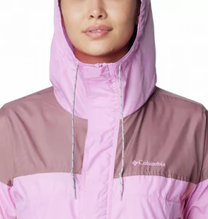Damska kurtka przejściowa Columbia Women's Flash Challenger Cropped Windbreaker - różowa - COLUMBIA - Kurtki damskie - miniaturka - grafika 1