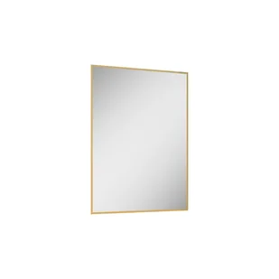 Lustro łazienkowe led barwa neutralna prostokątne 60x80 cm Elita Sharon Square złoty RE060603015570 - Lustra - miniaturka - grafika 1