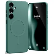 Etui i futerały do telefonów - Etui MERCURY Semi-Silicone MagSafe do Samsung Galaxy S25+ Zielony - miniaturka - grafika 1