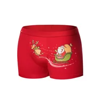 Majtki męskie - Bokserki Santa's Sleigh 007/67 Red - miniaturka - grafika 1